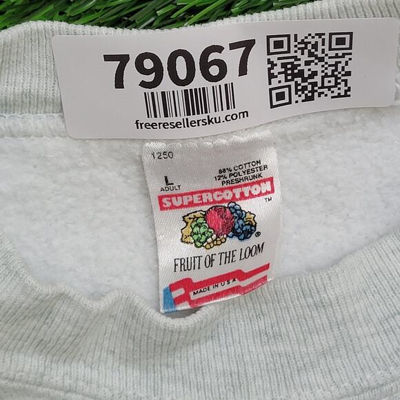 Vintage 90s Penn-State Sweatshirt Women Large 23x24 Gray USA - Picture 9 of 15